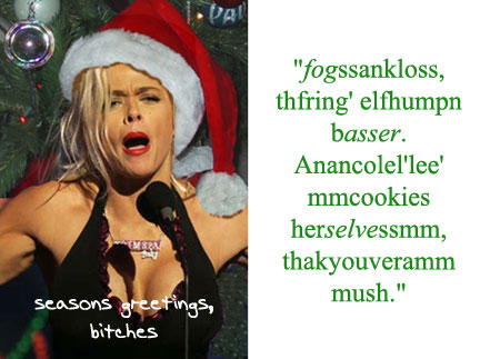 seasons greetings, bitches.&nbsp; Gimme cake.